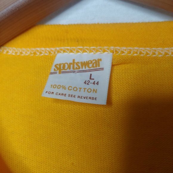 Vintage 80s University of Pitt Panthers Single Stitch Men L T Shirt Glitter - Picture 12 of 12